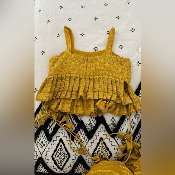 Elegant Mustard Lehenga - Picture 4 of 4